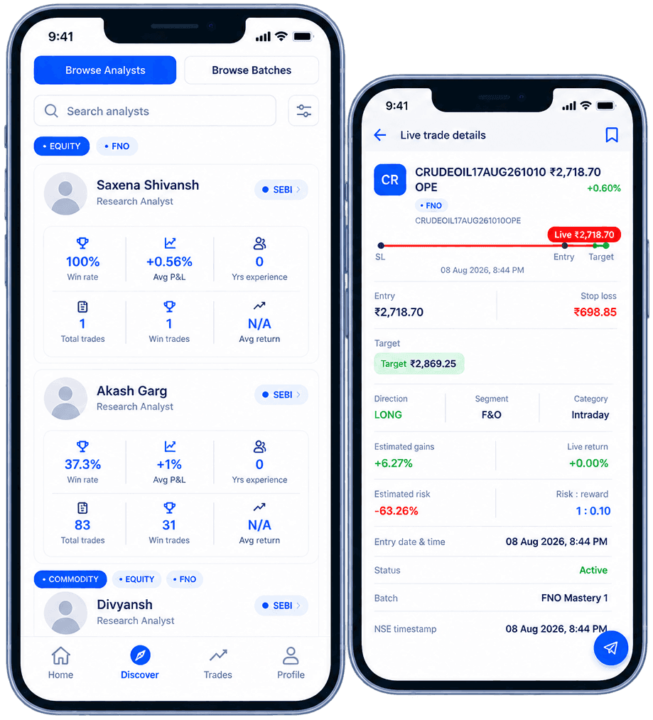 The StoXify app shown on two phones